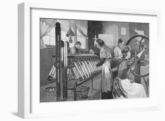 Spitalfields Silk Weavers, 1893-Enoch Ward-Framed Giclee Print