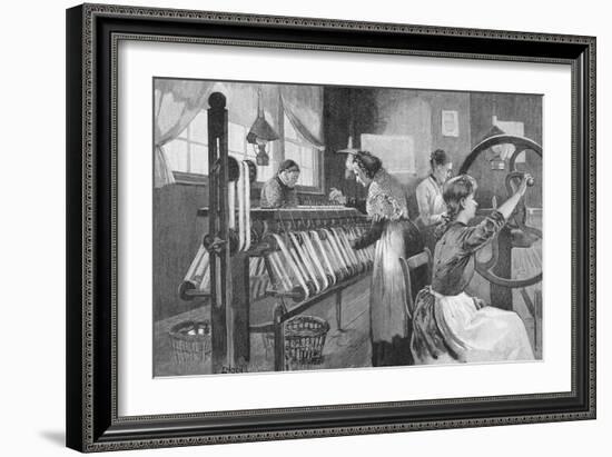 Spitalfields Silk Weavers, 1893-Enoch Ward-Framed Giclee Print