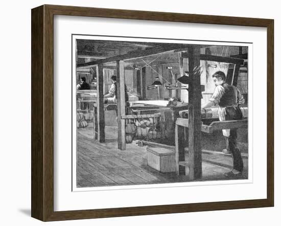 Spitalfields Silk Weavers, 1893-null-Framed Giclee Print