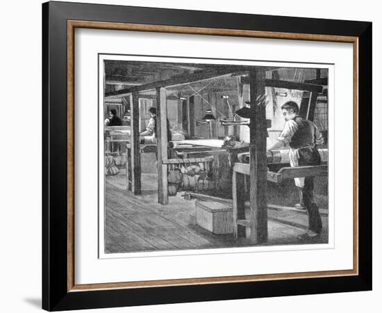 Spitalfields Silk Weavers, 1893-null-Framed Giclee Print