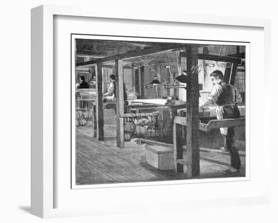 Spitalfields Silk Weavers, 1893-null-Framed Giclee Print