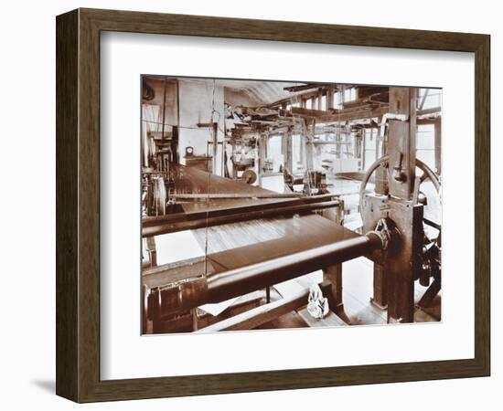 Spitalfields Silk Weaving Industry, Alma Road, Bethnal Green, London, 1909-null-Framed Premium Photographic Print