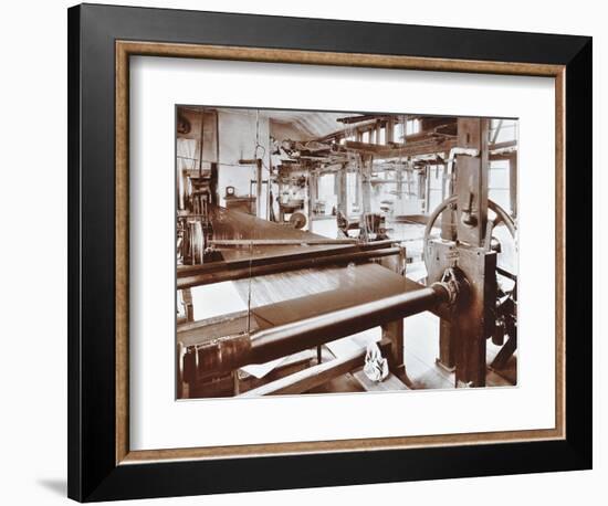 Spitalfields Silk Weaving Industry, Alma Road, Bethnal Green, London, 1909-null-Framed Premium Photographic Print