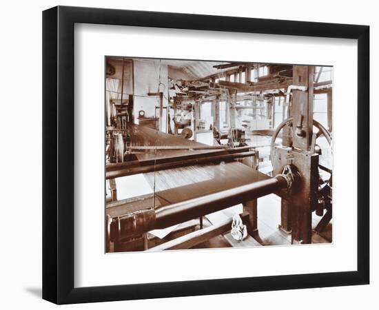 Spitalfields Silk Weaving Industry, Alma Road, Bethnal Green, London, 1909-null-Framed Premium Photographic Print