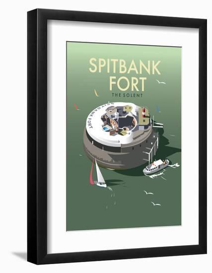Spitbank Fort - Dave Thompson Contemporary Travel Print-Dave Thompson-Framed Art Print