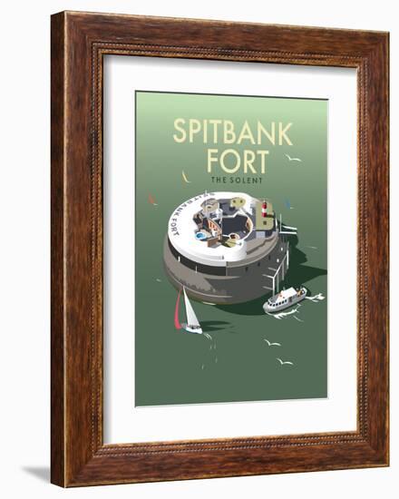 Spitbank Fort - Dave Thompson Contemporary Travel Print-Dave Thompson-Framed Art Print