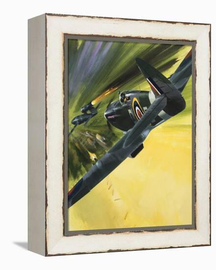 Spitfire and Doodle Bug-Wilf Hardy-Framed Premier Image Canvas