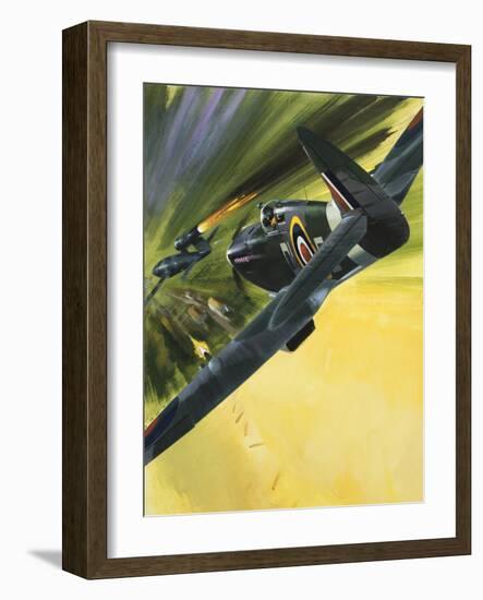 Spitfire and Doodle Bug-Wilf Hardy-Framed Giclee Print