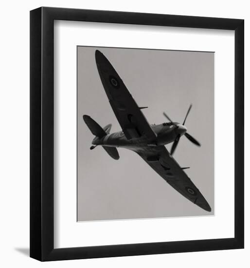 Spitfire in Flight-null-Framed Art Print