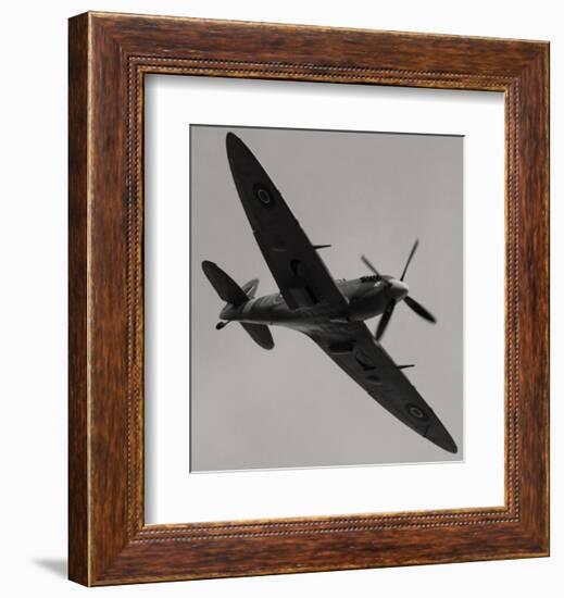 Spitfire in Flight-null-Framed Art Print