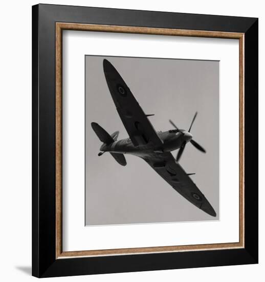 Spitfire in Flight-null-Framed Art Print