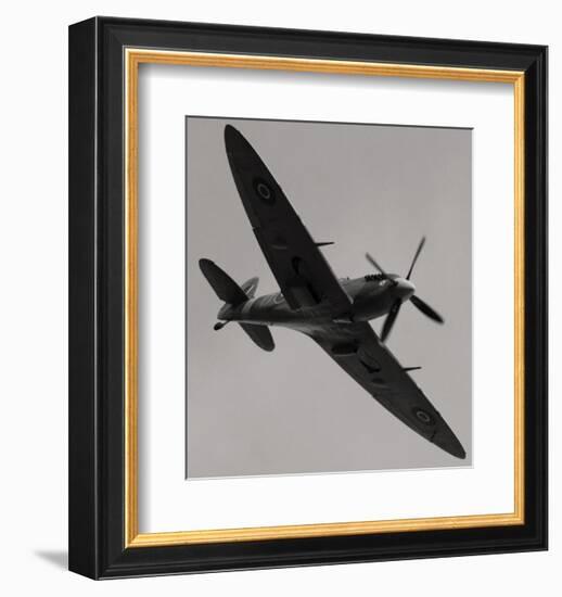 Spitfire in Flight-null-Framed Art Print