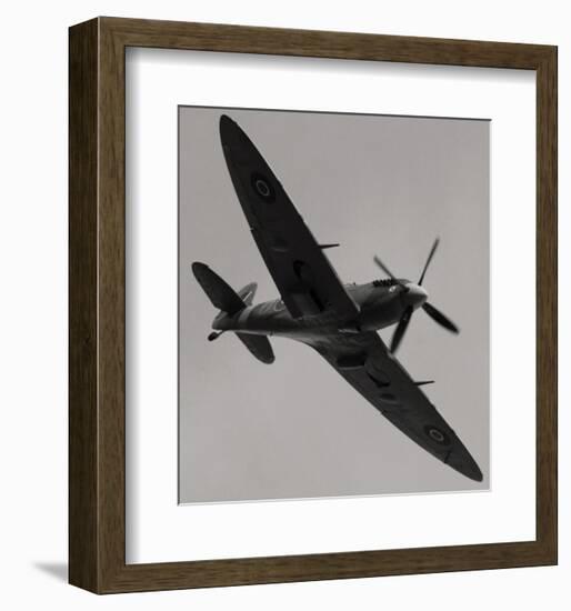 Spitfire in Flight-null-Framed Art Print