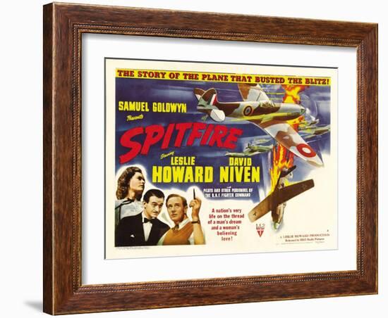 Spitfire, Rosamund John, David Niven, Leslie Howard, 1942-null-Framed Photo