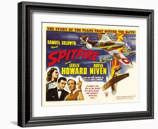 Spitfire, Rosamund John, David Niven, Leslie Howard, 1942-null-Framed Photo