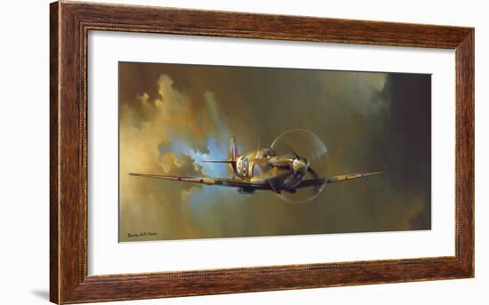 Spitfire-Barrie A F Clark-Framed Art Print