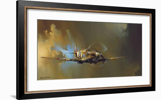 Spitfire-Barrie A F Clark-Framed Art Print