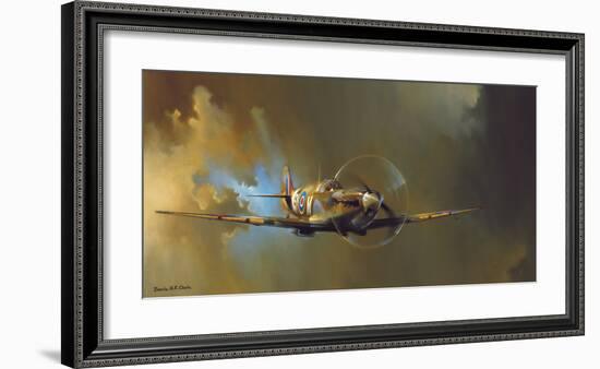 Spitfire-Barrie A F Clark-Framed Art Print