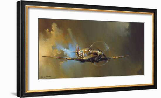 Spitfire-Barrie A F Clark-Framed Art Print