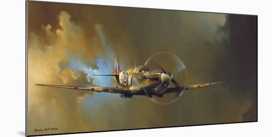 Spitfire-Barrie A F Clark-Mounted Art Print