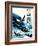 Spitfires in a Dogfight with German Messerschmitts-Gerry Wood-Framed Giclee Print