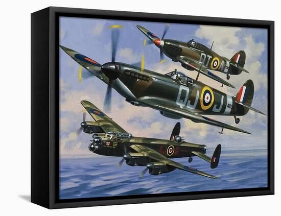 Spitfires-Wilf Hardy-Framed Premier Image Canvas