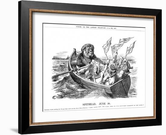 Spithead Review Cartoon 1897-John Tenniel-Framed Art Print