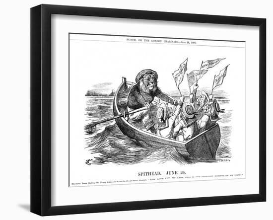 Spithead Review Cartoon 1897-John Tenniel-Framed Art Print