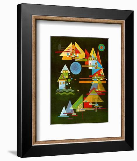 Spitzen In Bogen, c.1927-Wassily Kandinsky-Framed Art Print