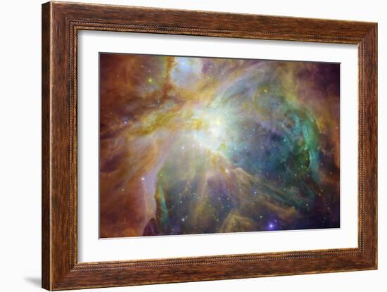 Spitzer and Hubble Create Colorful Masterpiece Space Photo-null-Framed Premium Giclee Print