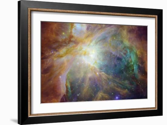 Spitzer and Hubble Create Colorful Masterpiece Space Photo-null-Framed Premium Giclee Print