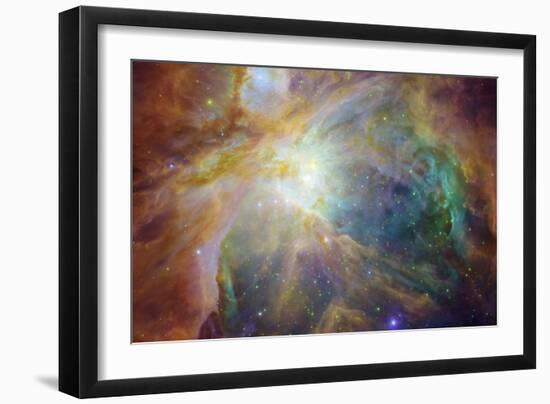 Spitzer and Hubble Create Colorful Masterpiece Space Photo-null-Framed Premium Giclee Print