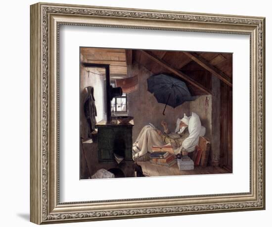 Spitzweg: Poor Poet, 1839-Carl Spitzweg-Framed Giclee Print