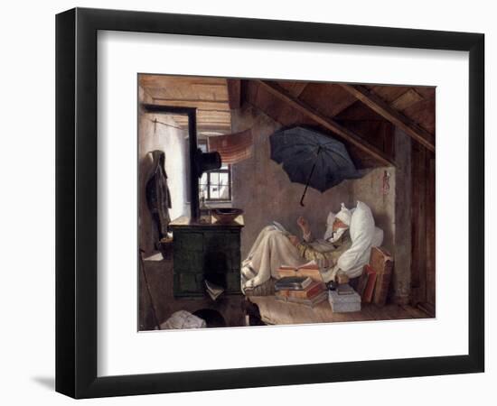 Spitzweg: Poor Poet, 1839-Carl Spitzweg-Framed Giclee Print