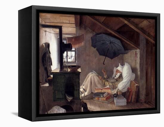 Spitzweg: Poor Poet, 1839-Carl Spitzweg-Framed Premier Image Canvas