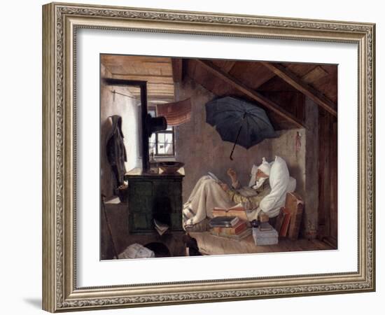 Spitzweg: Poor Poet, 1839-Carl Spitzweg-Framed Giclee Print