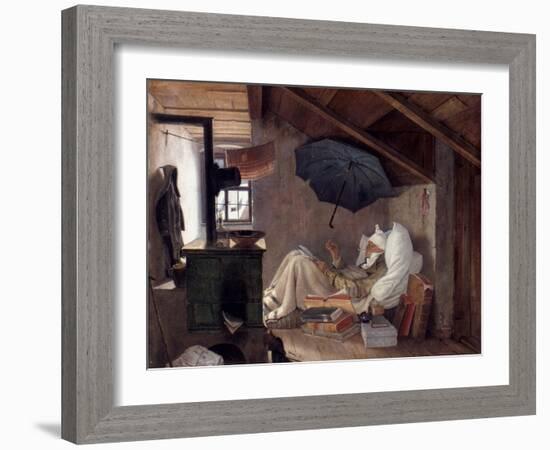 Spitzweg: Poor Poet, 1839-Carl Spitzweg-Framed Giclee Print