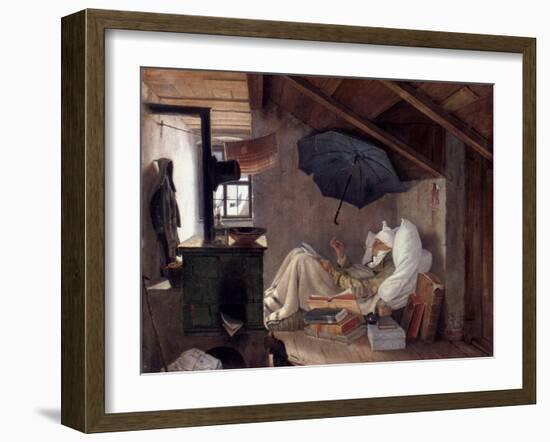 Spitzweg: Poor Poet, 1839-Carl Spitzweg-Framed Giclee Print