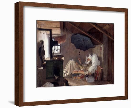 Spitzweg: Poor Poet, 1839-Carl Spitzweg-Framed Giclee Print