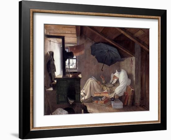 Spitzweg: Poor Poet, 1839-Carl Spitzweg-Framed Giclee Print