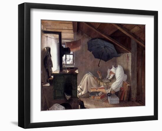 Spitzweg: Poor Poet, 1839-Carl Spitzweg-Framed Giclee Print