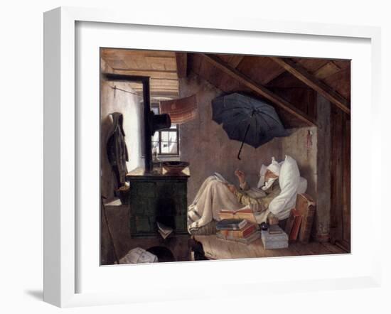 Spitzweg: Poor Poet, 1839-Carl Spitzweg-Framed Giclee Print