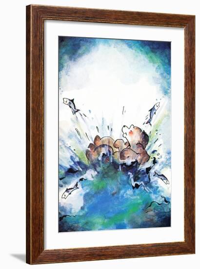 Splash Down - Jack & Jill-Edith Osborn Corbett-Framed Giclee Print