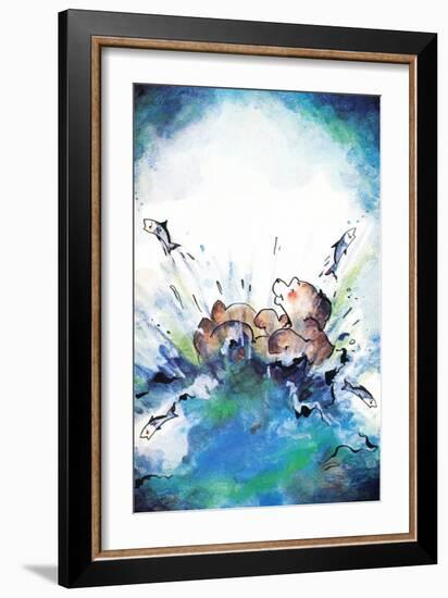 Splash Down - Jack & Jill-Edith Osborn Corbett-Framed Giclee Print