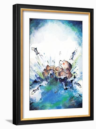 Splash Down - Jack & Jill-Edith Osborn Corbett-Framed Giclee Print