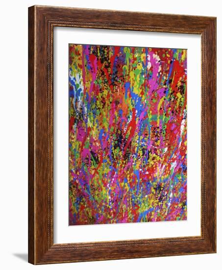 Splash II-Abstract Graffiti-Framed Giclee Print