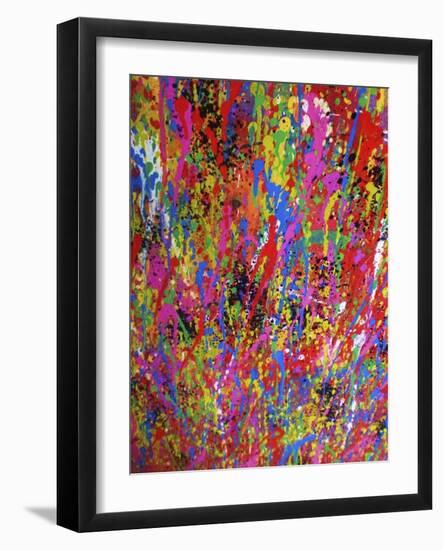 Splash II-Abstract Graffiti-Framed Giclee Print