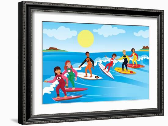 Splash! - Jack & Jill-Scott Burroughs-Framed Giclee Print