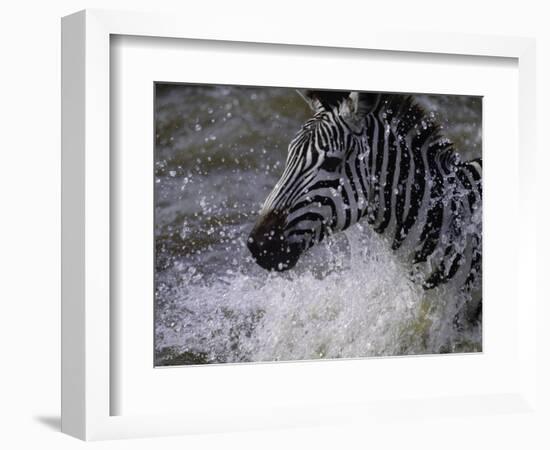 Splash-Art Wolfe-Framed Photographic Print