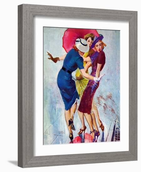 "Splashed,"May 20, 1939-John LaGatta-Framed Giclee Print